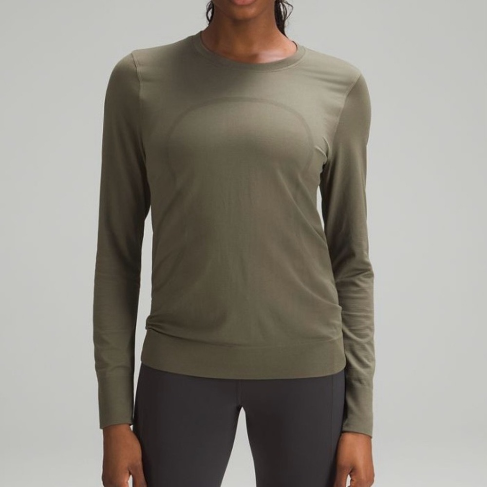 Lululemon Swiftly Relaxed Long Sleeve Shirt - Size 4, Army Green